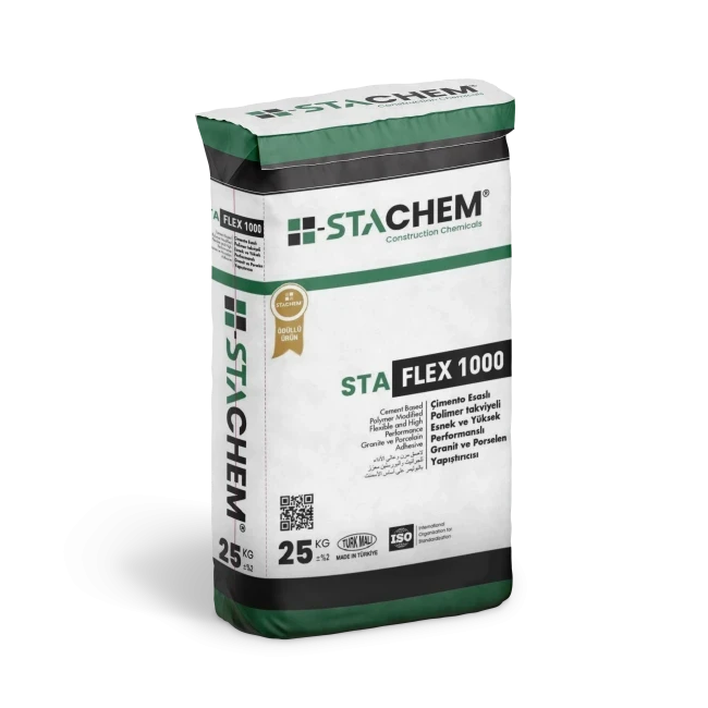 STACHEM STAFLEX 1000 Yüksek Performanslı Granit ve Porselen Yapıştırıcı C2TES1